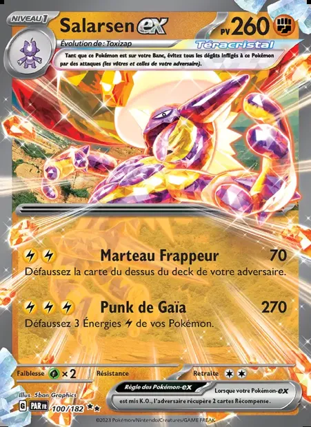 Salarsen-ex, carte Pokémon PAR 100 — extension Faille Paradoxe