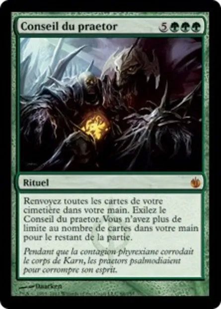 Conseil du praetor, carte Magic MBS 88 — extension Mirrodin assiégé