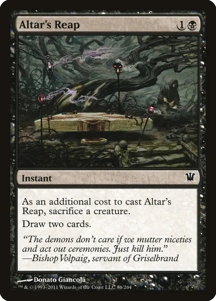 Altar's Reap, Magic card ISD 86 — Innistrad set