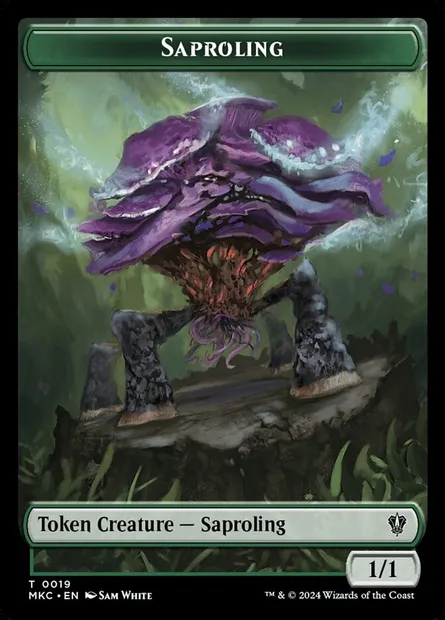 Saproling, Magic card TMKC 19 — Murders at Karlov Manor Commander Tokens set