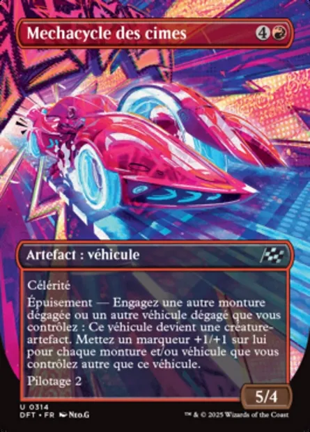 Mechacycle des cimes, carte Magic DFT 314 — extension Aetherdrift