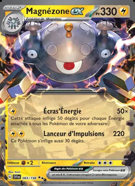 Magnézone-ex, carte Pokémon SVI 065 — extension Écarlate et Violet