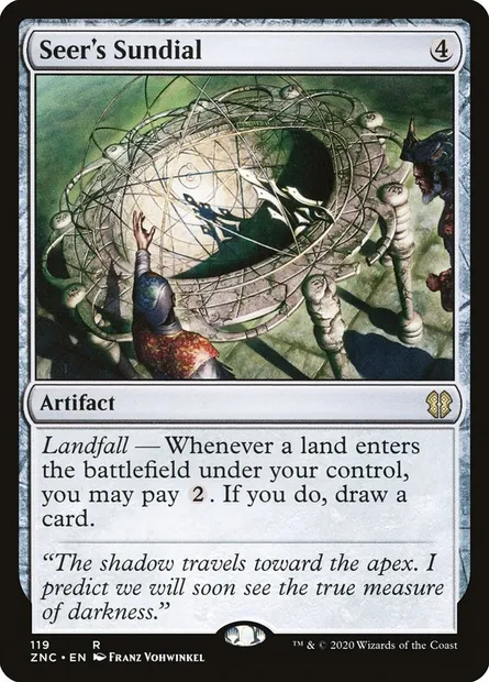 Seer's Sundial, Magic card ZNC 119 — Zendikar Rising Commander set