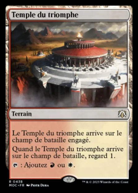 Temple du triomphe, carte Magic MOC 438 — extension March of the Machine Commander