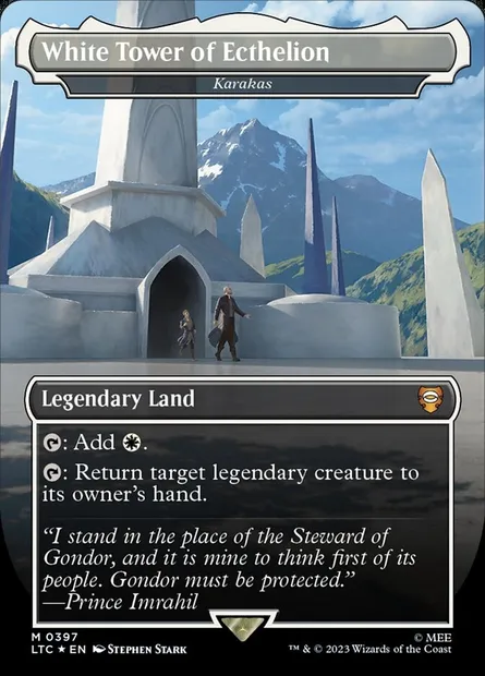 Karakas, Magic card LTC 397 — Tales of Middle-earth Commander set