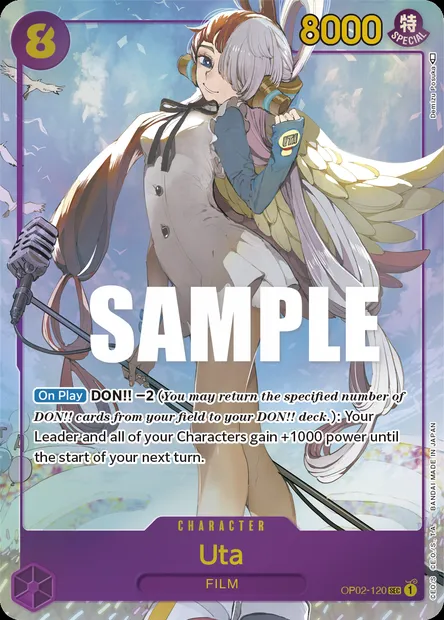 Uta, carte One Piece OP02-120 — extension PARAMOUNT WAR