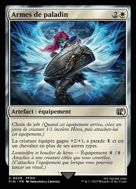 Armes de paladin, carte Magic FIN 28 — extension Final Fantasy