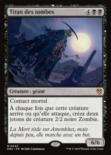 Titan des tombes, carte Magic DRC 42 — extension Aetherdrift Commander