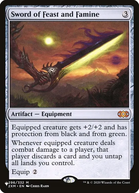 Épée de Festin et de Famine, carte Magic PLST 2XM-296 — extension The List