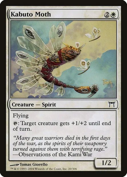Phalène kabuto, carte Magic CHK 20 — extension Guerriers de Kamigawa