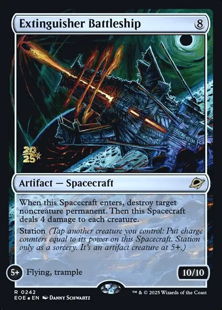 Extinguisher Battleship, Magic card PEOE 242s — Edge of Eternities Promos set