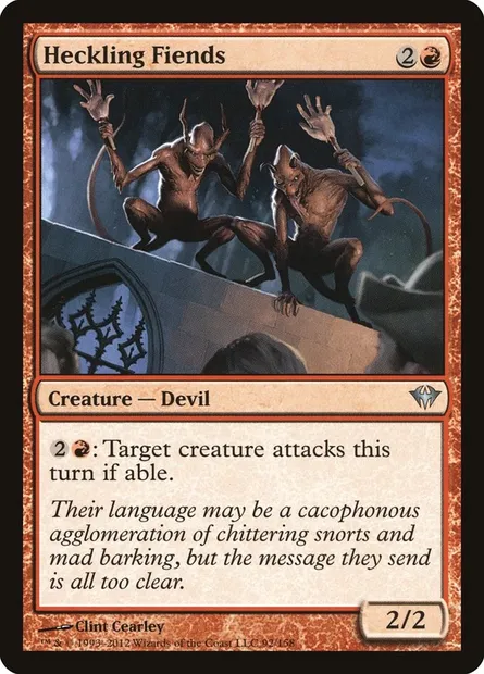 Heckling Fiends, Magic card DKA 92 — Dark Ascension set