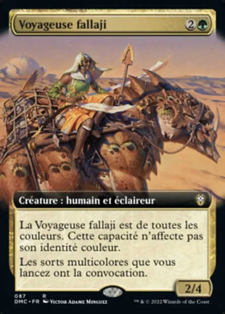 Voyageuse fallaji, carte Magic DMC 87 — extension Dominaria United Commander