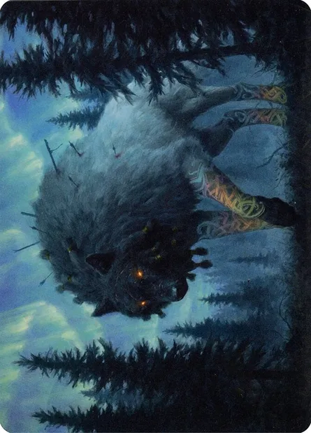 Sarulf, Realm Eater // Sarulf, Realm Eater, Magic card AKHM 65 — Kaldheim Art Series set