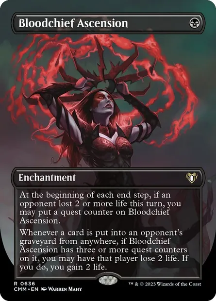 Bloodchief Ascension, Magic card CMM 636 — Commander Masters set