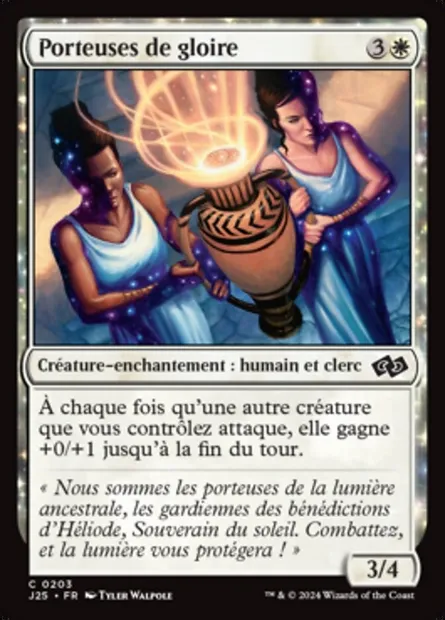 Porteuses de gloire, carte Magic J25 203 — extension Foundations Jumpstart
