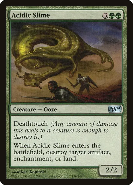 Acidic Slime, Magic card M13 159 — Magic 2013 set