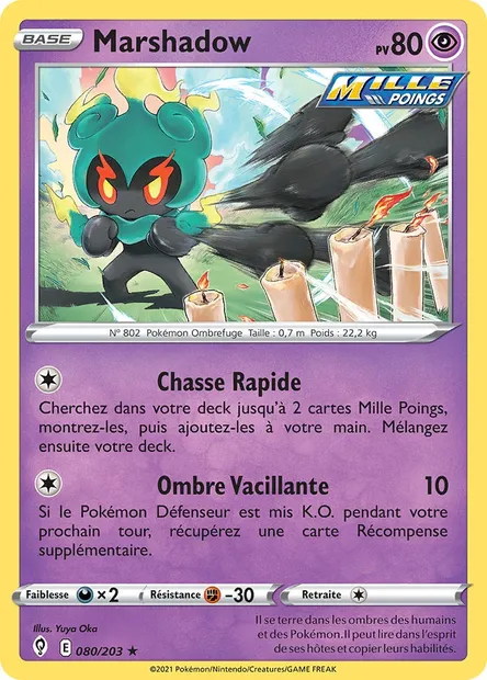 Marshadow, carte Pokémon EVS 80 — extension Évolution Céleste