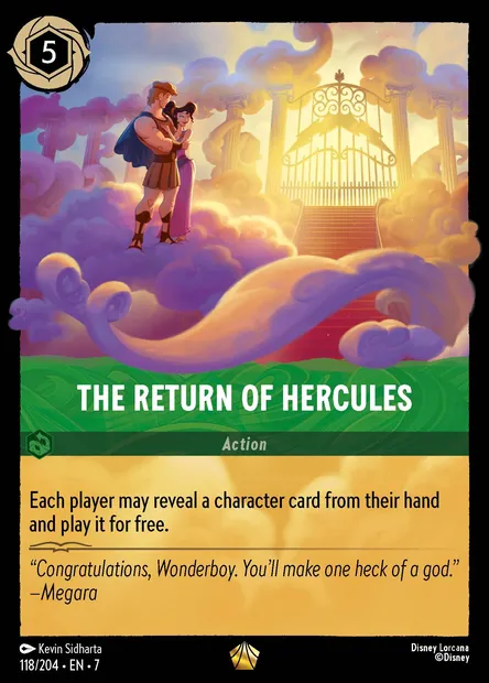 The Return of Hercules, Disney Lorcana card CH7-118 — Archazia's Island set
