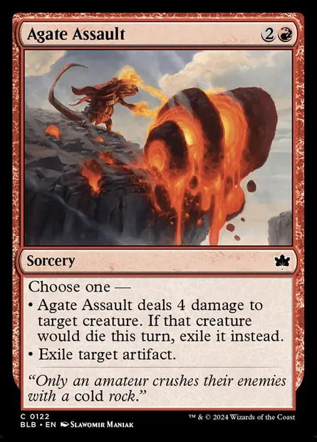 Agate Assault, Magic card BLB 122 — Bloomburrow set