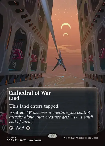 Cathedral of War, Magic card EOS 141 — Edge of Eternities: Stellar Sights set