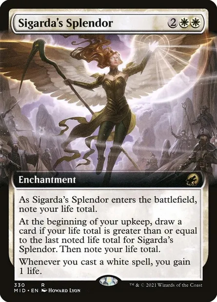 Sigarda's Splendor, Magic card MID 330 — Innistrad: Midnight Hunt set