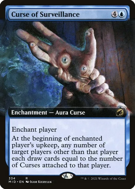 Curse of Surveillance, Magic card MID 334 — Innistrad: Midnight Hunt set