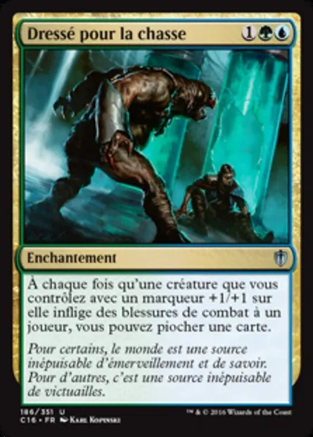 Dressé pour la chasse, carte Magic C16 186 — extension Commander 2016