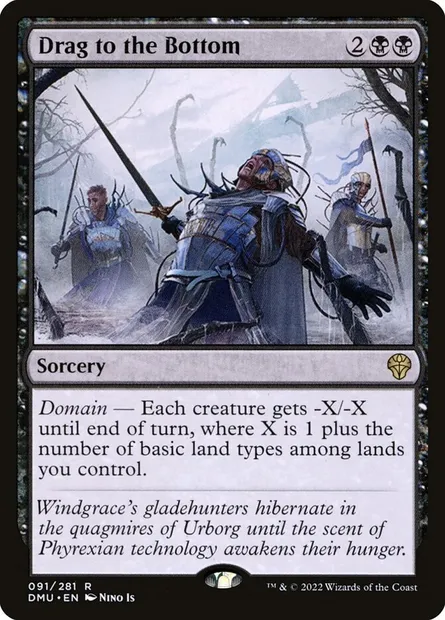 Drag to the Bottom, Magic card DMU 91 — Dominaria United set