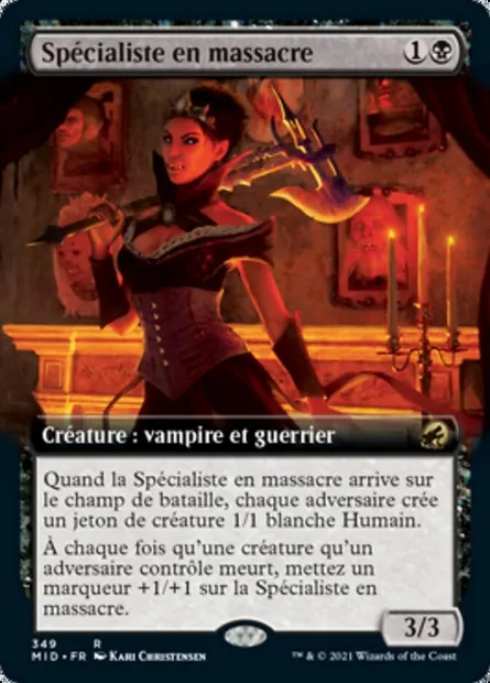 Spécialiste en massacre, carte Magic MID 349 — extension Innistrad : chasse de minuit