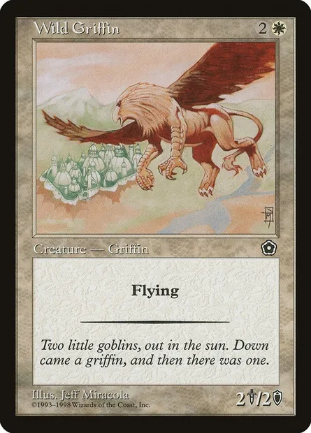 Wild Griffin, Magic card P02 30 — Portal Second Age set
