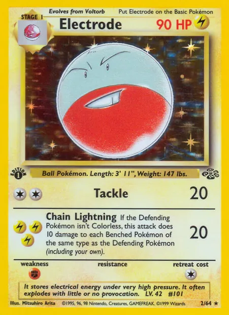 Electrode, Pokémon card JU 2 — Jungle set