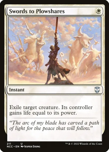 Swords to Plowshares, Magic card NCC 211 — New Capenna Commander set