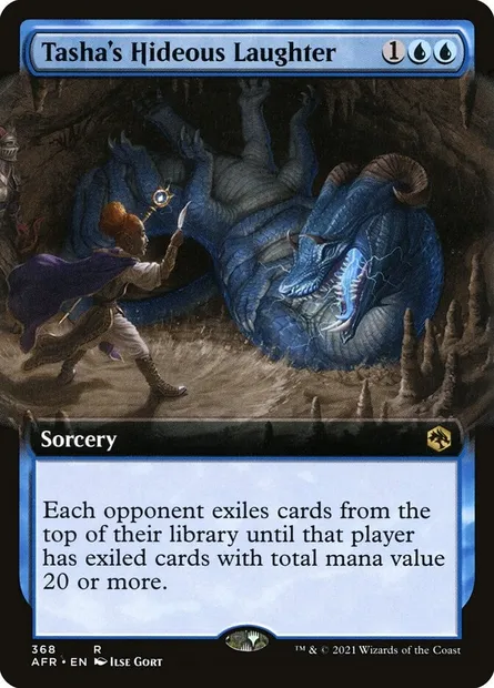 Tasha's Hideous Laughter, Magic card AFR 368 — Adventures in the Forgotten Realms set