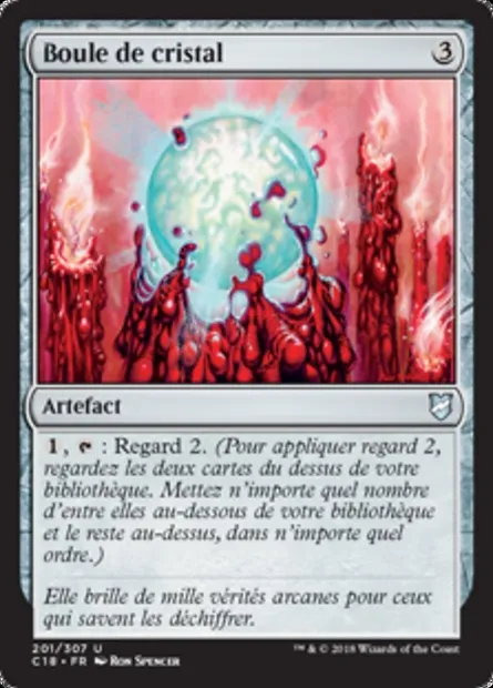 Boule de cristal, carte Magic C18 201 — extension Commander 2018
