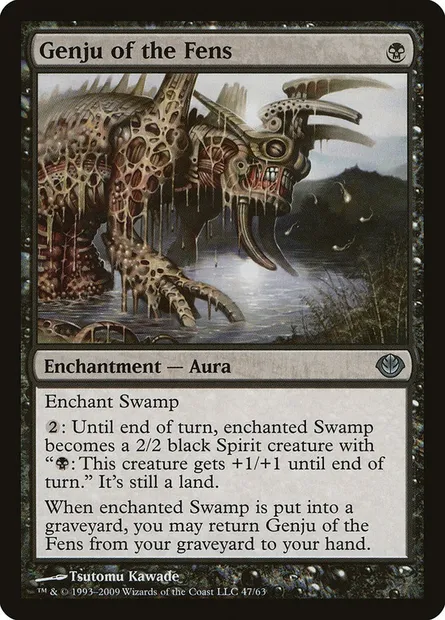 Genju of the Fens, Magic card DDD 47 — Duel Decks: Garruk vs. Liliana set