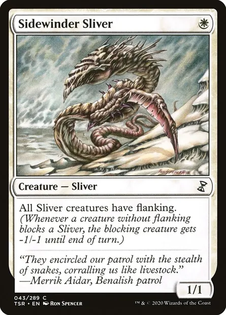 Sidewinder Sliver, Magic card TSR 43 — Time Spiral Remastered set