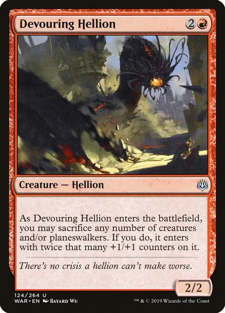 Devouring Hellion, Magic card WAR 124 — War of the Spark set