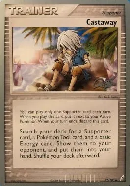 Castaway, Pokémon card WCD08 072-3 — World Championship Decks 2008 set
