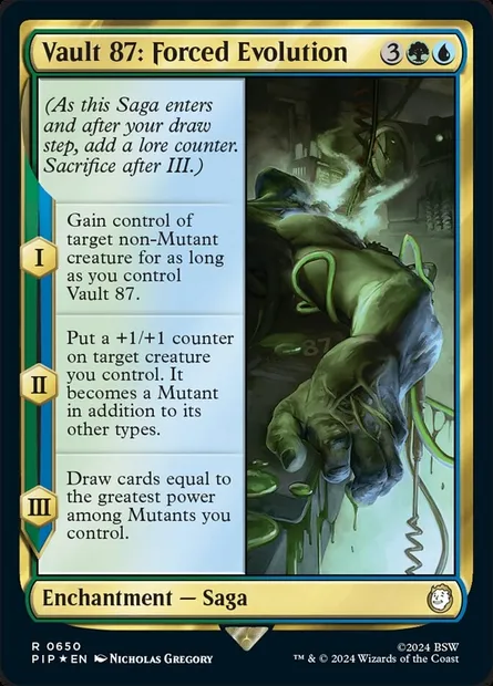 Abri 87 : évolution forcée, carte Magic PIP 650 — extension Fallout