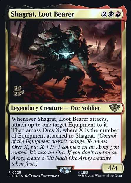 Shagrat, Loot Bearer, Magic card PLTR 228s — Tales of Middle-earth Promos set