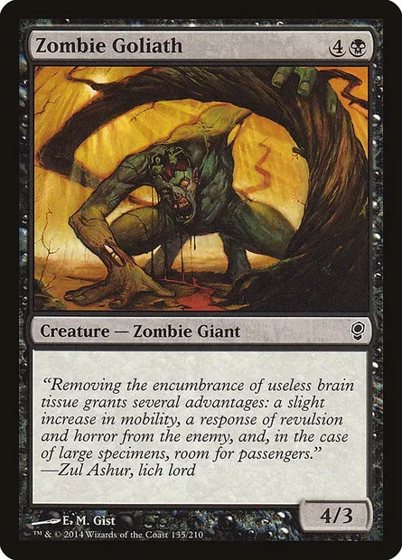 Zombie Goliath, Magic card CNS 135 — Conspiracy set