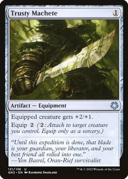 Trusty Machete, Magic card GN3 121 — Game Night: Free-for-All set