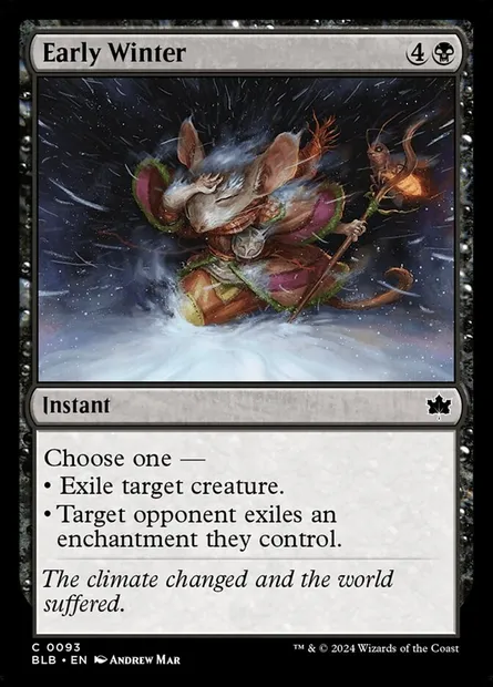 Early Winter, Magic card BLB 93 — Bloomburrow set