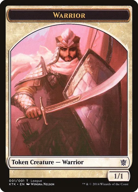 Warrior, Magic card L14 4 — League Tokens 2014 set