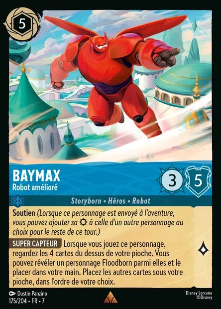 Baymax - Robot amélioré, carte Disney Lorcana CH7-175 — extension L'île d'Archazia