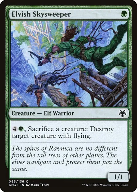 Elvish Skysweeper, Magic card GN3 95 — Game Night: Free-for-All set