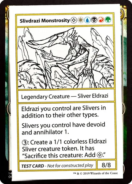 Slivdrazi Monstrosity, carte Magic CMB2 102 — extension Mystery Booster Playtest Cards 2021
