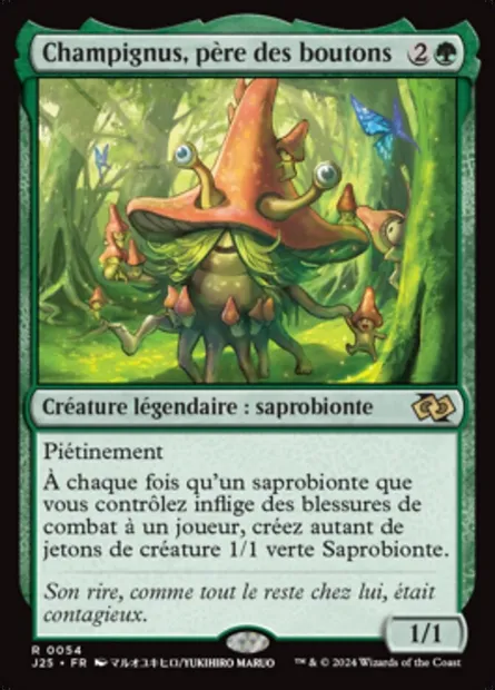 Champignus, père des boutons, carte Magic J25 54 — extension Foundations Jumpstart