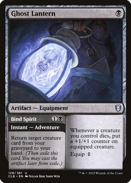 Ghost Lantern // Bind Spirit, Magic card CLB 128 — Commander Legends: Battle for Baldur's Gate set